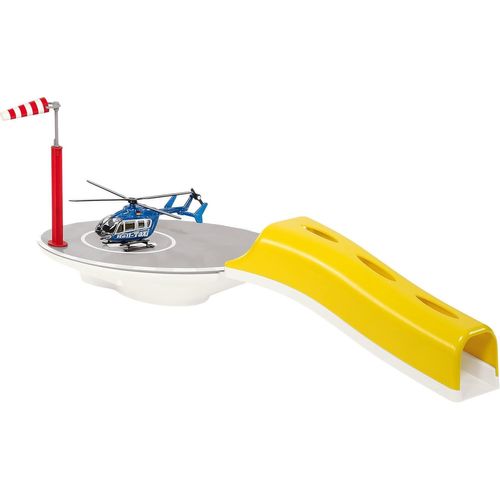 Mondodigitale-5506, Héliport Avec Hélicoptère ""Heli Taxi"" À L'échelle 1:87, Plastique, Multicolore, Compatible Avec Les Hélicoptères À L'échelle 1:50 Et 1:87, Utilisation Polyvalente