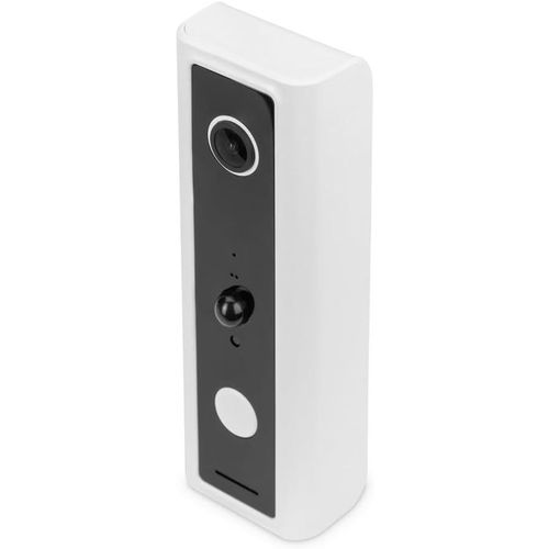 MONDODIGITALE-Caméra De Porte Intelligente Full Hd Avec Détecteur De Mouvement Pir,Fonctionnement Sur Batterie + Commande Vocale