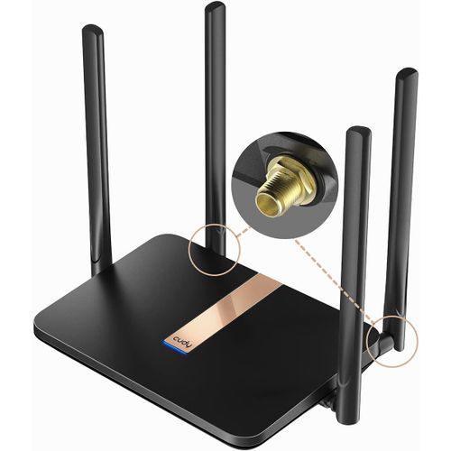 MONDODIGITALE-Ac1200 Modem Routeur 4G Lte Débloqué Avec Emplacement Pour Carte Sim, Wi-Fi Maillé 1200 Mbps, Antennes Cellulaires Remplaçables, Interface Sma, Ddns, Vpn, Cloudflare, Lt500D