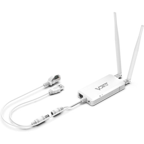 MONDODIGITALE-Vap11S Pont Wifi Industriel Haute Puissance 2,4 Ghz, Répéteur, Mini Routeur, Ethernet Vers Wifi, Adaptateur Hotspot Extender Avec 2 Ports Rj45/Antennes Alimentés Par Usb/Dc Pour Moniteu