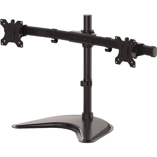 MONDODIGITALE-Bras Porte Écran Double Horizontal Professional Series Seasa Sur Pied À Poser Pour 2 Écrans Pc Jusqu'À 27" Ou 8 Kg Par Bras