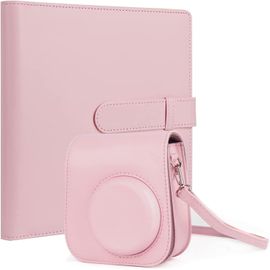 MONDODIGITALE-¿¿Tui De Protection Avec 256 Poches Pour Appareil Photo Instantan¿¿ Fujifilm Instax Mini 11 (Rose)