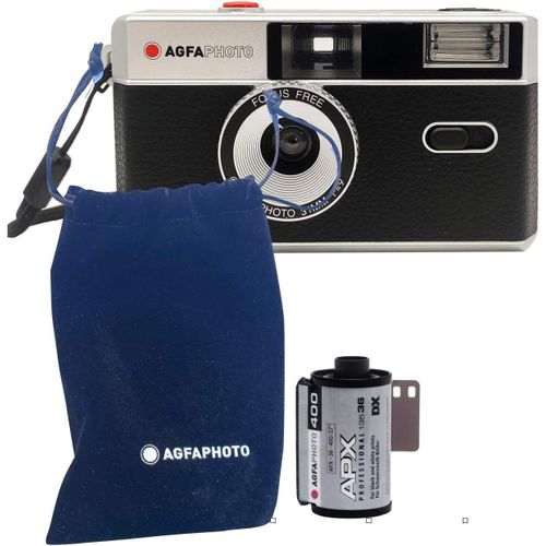 MONDODIGITALE-Camera Set Analog. Film Noir Et Blanc + Batterie
