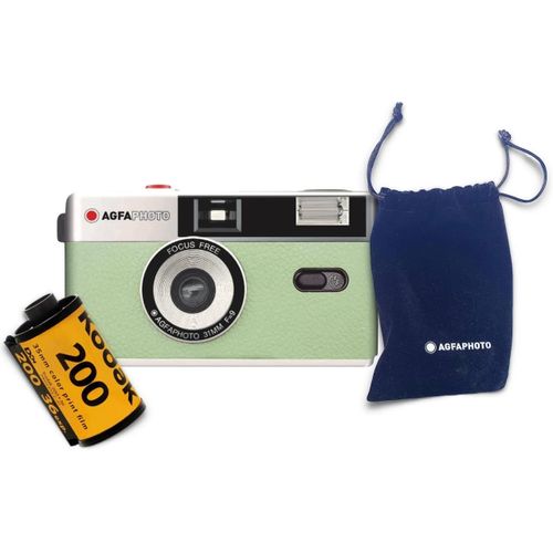 MONDODIGITALE-Analogue 35 Mm Compact Film Camera Set: Pellicola Per Immagini A Colori + Batteria