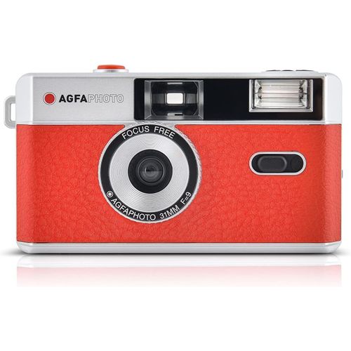MONDODIGITALE-Appareil Photo Analogique Réutilisable-Rouge