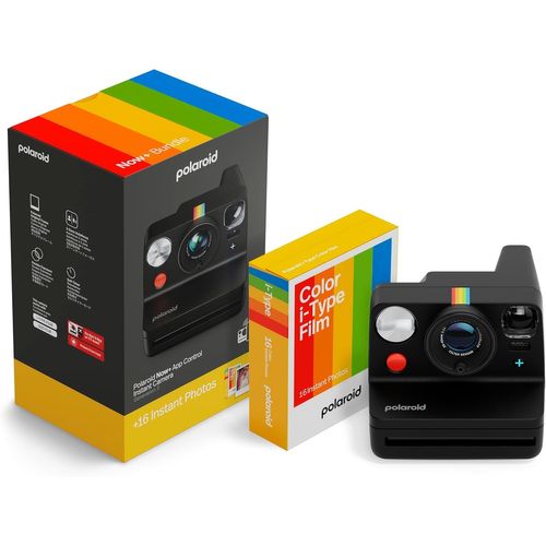 MONDODIGITALE-Now+ Gen3-Appareil Photo Instantané Connecté Bluetooth-Pack Appareil Photo + Film Couleur (16 Photos) Noir (6562)