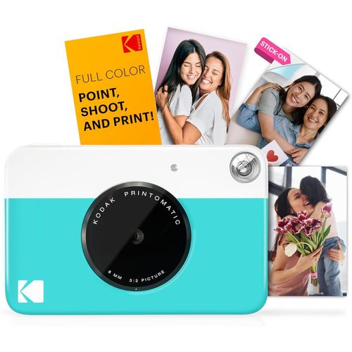 MONDODIGITALE-Printomatic Appareil Photo Numérique À Impression Instantanée Couleur \U2013 Photos De Haute Qualité Sur Papier Autocollant Zink 2 X 3"" \U2013 5 Mp, Portable, Cadeau Créatif Pour Annive