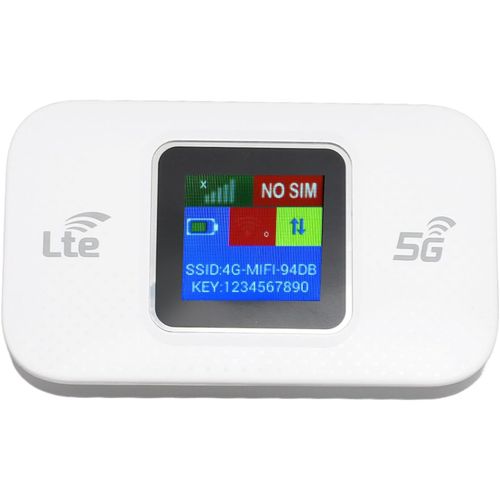 MONDODIGITALE-Modem 4G Lte, Écran Couleur Professionnel Haut Débit 300 Mbps, Routeur Mobile 4G Avec Emplacement Pour Carte Micro Sim Pour Tablettes, Ordinateurs Portables Et Téléphones Mobiles