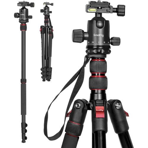 MONDODIGITALE-Ct-20 Trépied D'Appareil Photo En Aluminium Léger De 78"" (198 Cm), Trépied Dslr Pliable Pour Le Voyage, Charge Utile Max. 33 Lb (15 Kg), Hauteur Réglable De 18,5"" À 78"" (47-198 Cm) - 34