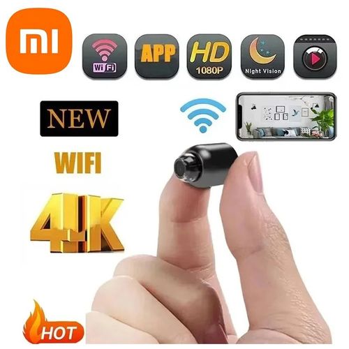 Mini Caméra Xiaomi X5 1080P HD WiFi, Vision Nocturne, Détection Mouvement - Noir