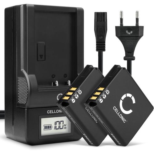 MONDODIGITALE-2X Batterie Bp-Dc4 Bp-41 Compatible Avec Sigma Dp-1 Dp-2 Dp-3 Merrill, Leica Dlux 4 Dlux 3 Dlux 2 Clux 1, 18646 18645 18644 1100Mah 3.6V - 3.7V + Chargeur