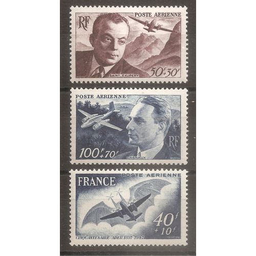 Pa 21 À 23 (1947) Lot Poste Aérienne N* (Cote 6,6e) (9873)