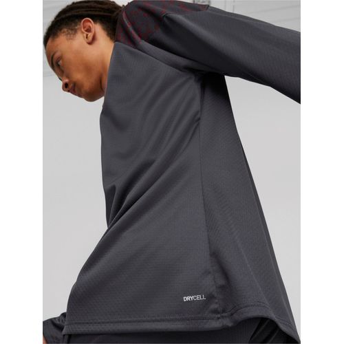 Sweat D'entraînement Joueur Puma Mcfc Trg 1/4 Zip Gris Anthracite Foncé