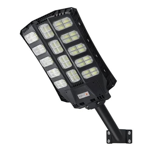 Yuenfong Lampadaire Solaire Led 500 W Avec Télécommande Pour Extérieur, Avec Détecteur De Mouvement Ip65 Étanche, Blanc Froid