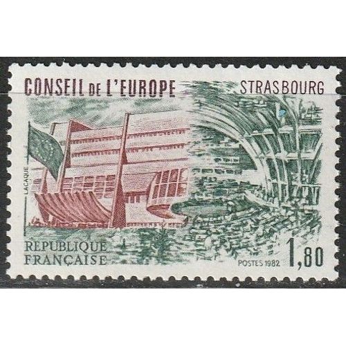 Conseil De L'Europe, Bâtiment Du Conseil. Timbre Neuf** 1982 N° 73