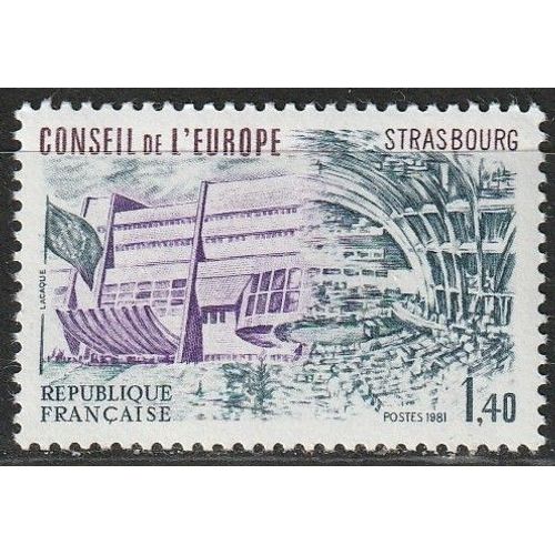 Conseil De L'Europe, Bâtiment Du Conseil. Timbre Neuf** 1981 N° 65