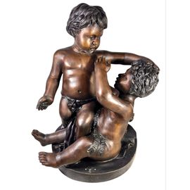 Putti les enfants de Bacchus sculpture en bronze