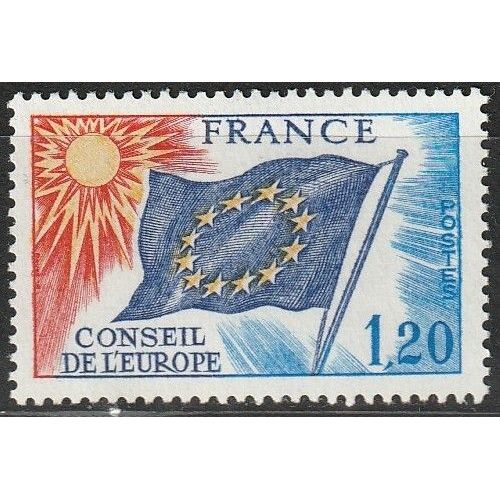 Conseil De L'Europe, Drapeau. Timbre Neuf** 1975 N° 48