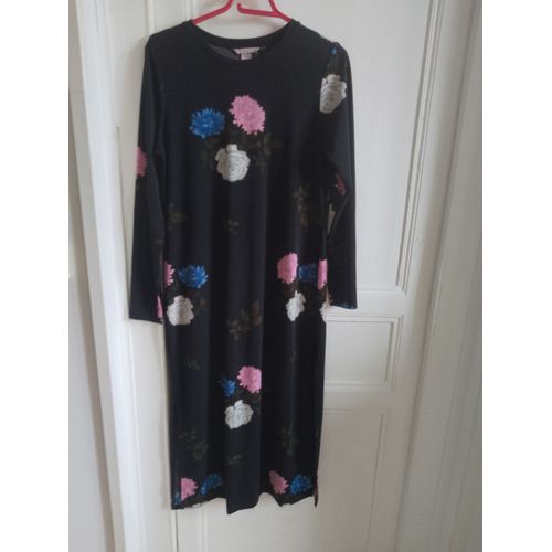 Robe Noir À Fleurs H&M