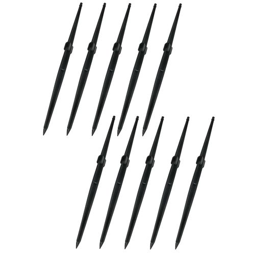 SHILIU-- C51626 - Lot de 10 piquets 40cm pour tuyau micro-irrigation et micro-asperseur - ouverture 24x10mm - piquet d'ancrage/supp[