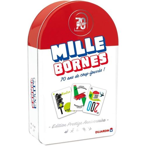 Shiliu-\U2013 Mille Bornes Prestige 70 Ans \U2013 Jeu De Société \U2013 Jeu De Cartes \U2013 Atteignez Les 1000 Bornes En Premier \[