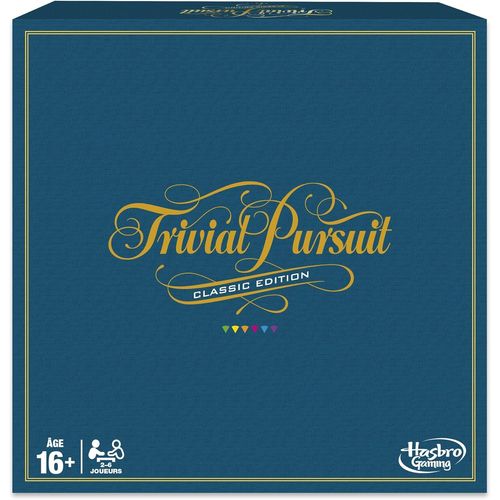 Shiliu-Trivial Pursuit Classique, Jeu De Société De Réflexion Et De Culture Générale, Plateau Rétro Et 2400 Questions, Version Fran[