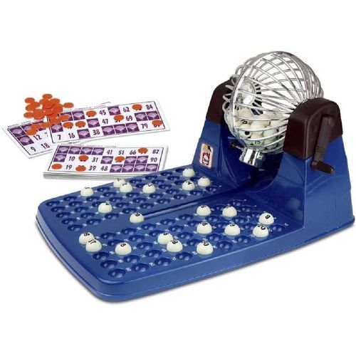Shiliu-- Loterie Automatique. Jeu Loto Bingo Complet: Boulier + 90 Boules Indélébiles + 48 Cartons + Jetons. Ref. 20805[613]