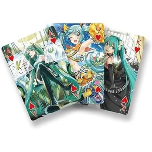 Shiliu-- Hatsune Miku - 52 Cartes À Jouer - Jeu De Cartes De Poker Deck Playing Cards - Original Et Sous Licence, Multicolore[1806]