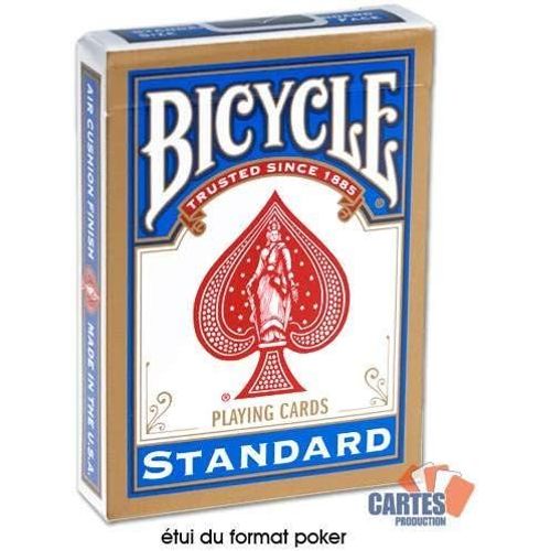 Shiliu-Jeu De 54 Cartes Bicycle Magie : Double Dos Rouge/Bleu-Format : Poker[1850]