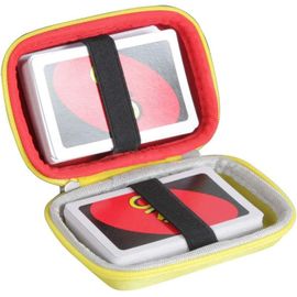 Shiliu-Mattel Étui Rigide Pour Jeu De Cartes Uno Classique Sans Cartes (Rouge Et Jaune)[1322]