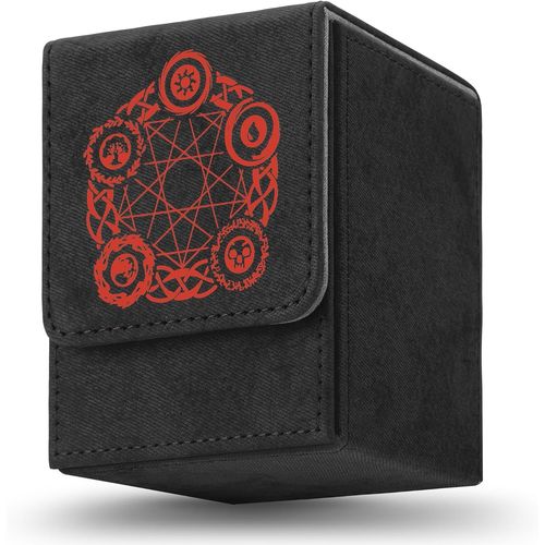 Shiliu-Deck Box 100 Pour Cartes Mtg, Pour Le Magic Commander Tcg, Pu Et Design Magnétique, Compatible Avec Les Jeux De Cartes À Col[