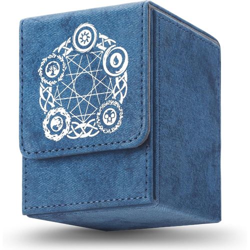 Shiliu-Deck Box 100 Pour Cartes Mtg Magic Commander Tcg, Pu Et Design Magnétique, Compatible Avec Les Jeux De Cartes À Collectionne[
