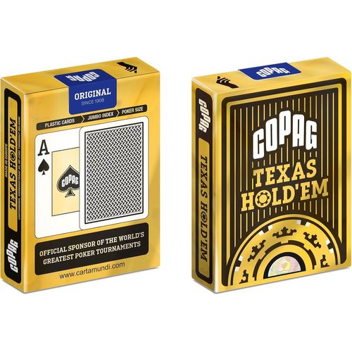 Shiliu-Copag - Jeu De 55 Cartes Poker 100% Plastique - Texas Hold'em - Jumbo Face - 2 Index ¿- Résistant Et Professionnel ¿ Coloris[