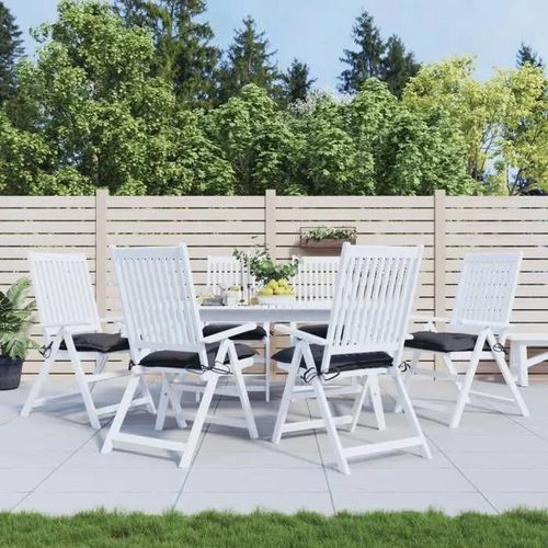 Vidaxl Lot De 6 Coussins De Chaise, Galette De Siège Avec Jeux De Cordes, Coussin D'extérieur Imperméable Terrasse, 361452