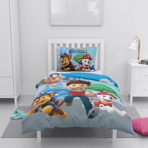 Parure De Lit Pat Patrouille Team 2 100% Coton 140x200 Cm