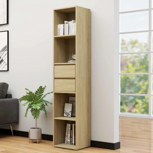 Bibliothèque Chêne Sonoma 36x30x171 Cm Bois D'ingénierie