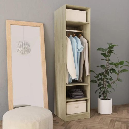 Garde-Robe Chêne Sonoma 50x50x200 Cm Bois D'ingénierie