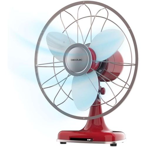 Lbgwp60 Ventilateur De Table Energysilence 1090 Retrodesk Design-40 W,Diamètre 30 Cm,3 Pales,3 Vitesses,Oscillation À 80º,Utilisation Facile