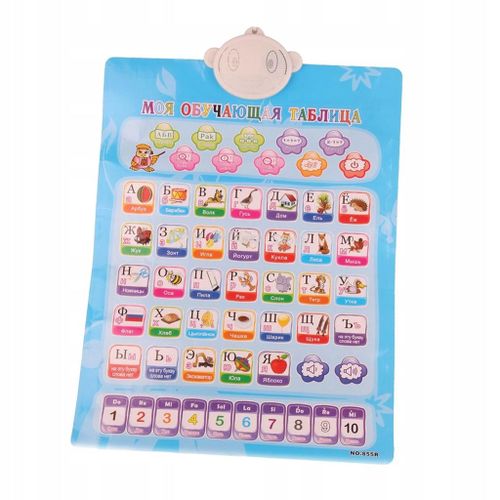 Affiche Musicale Russe Portable Parlante, Jouet Éducatif Durable Pour