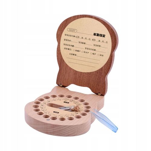 Boîte de conservation pour dents de lait de bébé, collection de poils de cheval Lanugo