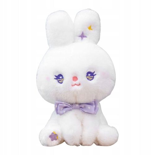 Poupée lapin douce de 22 cm, coussin décoratif pour voiture, imitation animal violet