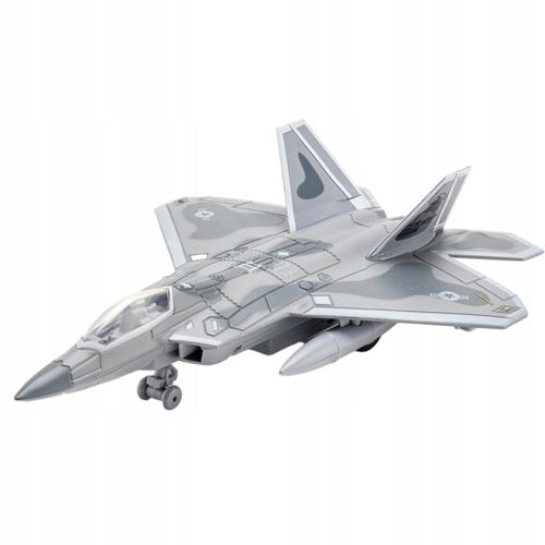 Simulation D'avion De Chasse Moulé Sous Pression Avec Lumières Et Sons, Gris Métal 2c