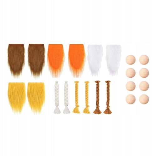Nain De Jardin En Fausse Fourrure, Barbe, Nez, Poupées Naines Faites À La Main, Jouet De Style A