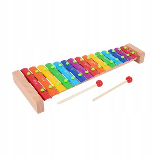 Xylophone Glockenspiel 15 Notes Pour Enfants, Avec 2 Maillets, Musical Multicolore