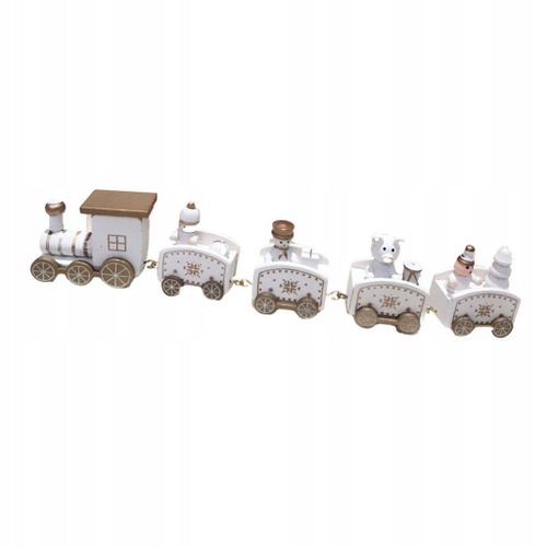 Train De Noël En Bois, Jouet Décoratif Pour Sapin De Noël, Train, Cadeau Décoratif D