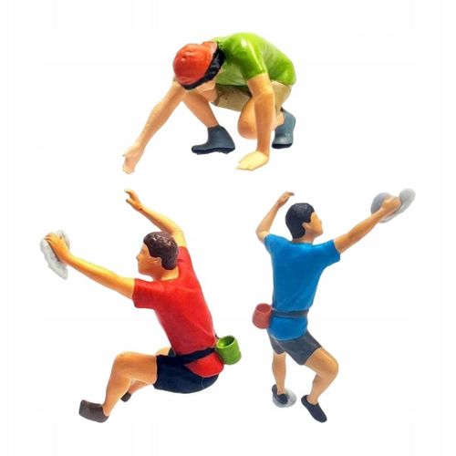 3x Modèle De Train D'escalade Peint À La Main 1:64, Micro-Aménagement Paysager, Décoration