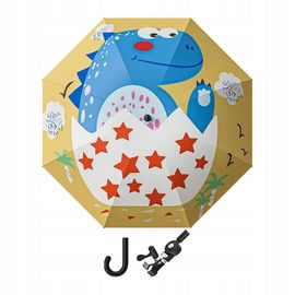 Parapluie De Poussette Avec Pince Et Pare-Soleil Dinosaure Bleu