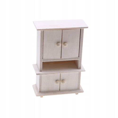 Mini Armoire, Meubles En Bois Diy 1:12 Armoire De Poupée Miniature
