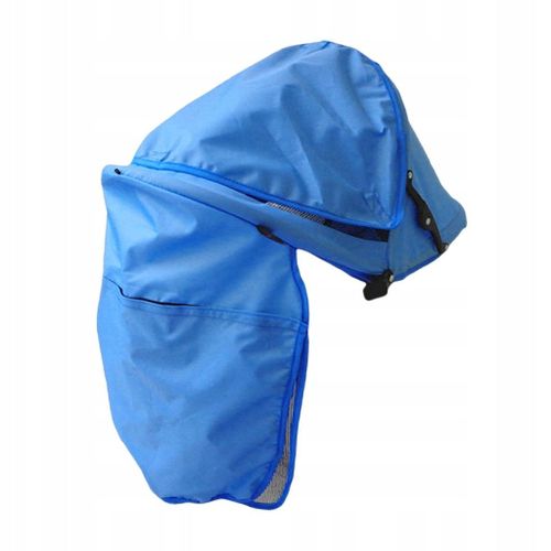 Filet Pare-Soleil Pour Poussette Bébé, Grande Protection Contre La Pluie, Pliable Et Légère, Bleu