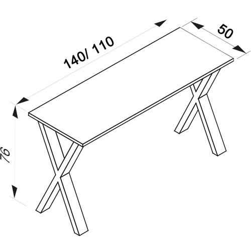 Vcm Bureau En Bois Table D'ordinateur Table De Travail Meubles De Bureau Lona X Argent Bureau En Bois Table D'ordinateur Table De Travail Meubles De Bureau Lona X Argent